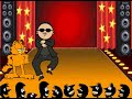 Garfield the cat VS Psy Oppa Gangnam Style dance