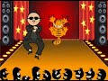Garfield the cat VS Psy Oppa Gangnam Style dance