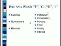RP British Accent - Business Pronunciations