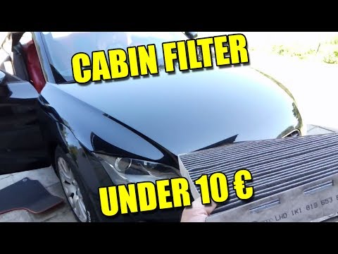How to Change Cabin Pollen Air Filter Under 10 E on Audi TT Mk2 2007 Easy Cheap Free