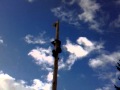 Щучин, лазанье по столбу