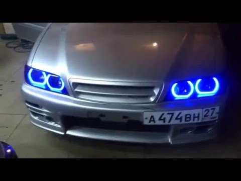 Ангельские глазки на Тойота Чайзер 100 Led Angel Eyes Toyota Chaser 100 by TAU tech TTSL
