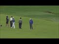 Carl Pettersson US Open 2013 Merion Ball Is Hit By Another Ball During Mid Swing Rule 18-5 HD