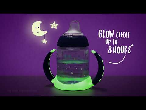 Nuk First Choice Plus Learner Bottle Glow in the Dark 150mL - Assorted*