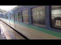 JR中央本線四方津駅2番線に折り返し高尾行きが到着! JR Central Rine Shiotu Station and JR type 115