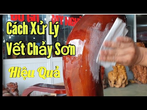 Cách Xử Lý Vết Chảy Bóng Sáng Sơn Pu Cực Kỳ Hiệu Quả |Đồ Gỗ Trâm Anh| Số 440