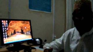 Madrasa teacher-cum- Mosque Imam Speaker about Community e Center in Akahura in Bangladesh