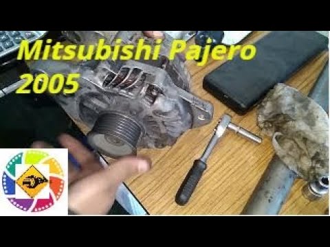 Mitsubishi Pajero 2005 4Z29 ремонт генератора на  Generator repair