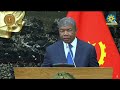 كلمة الرئيس الأنجولي خلال المؤتمر الصحفي المشترك بينه وبين الرئيس السيسي