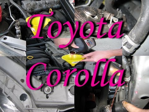 Замена охлаждающей жидкости(антифриза) на Toyota Corolla