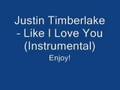 Justin Timberlake - Like I Love You Instrumental