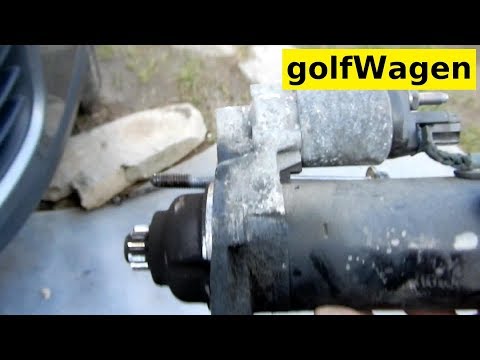 VW Golf 5 starter replacement