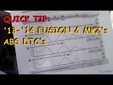 QUICK TIP: Ford Fusion DTCs C0031, C0034, C0037, or C003A