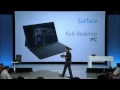 Microsoft Surface tablet Keynote Part 2