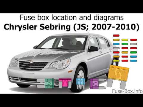 Fuse box location and diagrams: Chrysler Sebring (JS; 2007-2010)