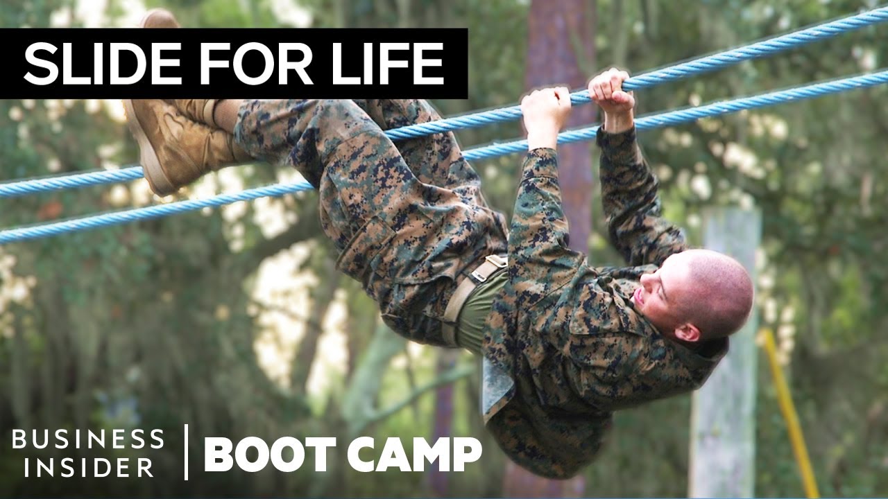 The Toughest Obstacles Marines Face In The “Confidence Course” | Boot Camp