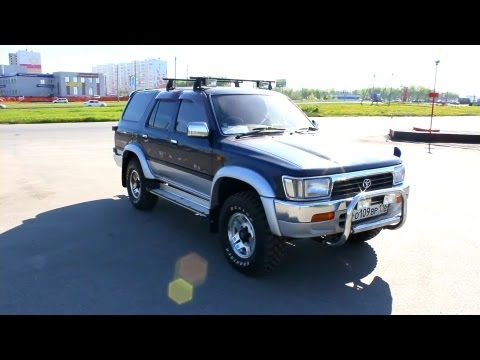1993 Тойота Хайлюкс Сурф 130. Обзор. Ночная съемка.