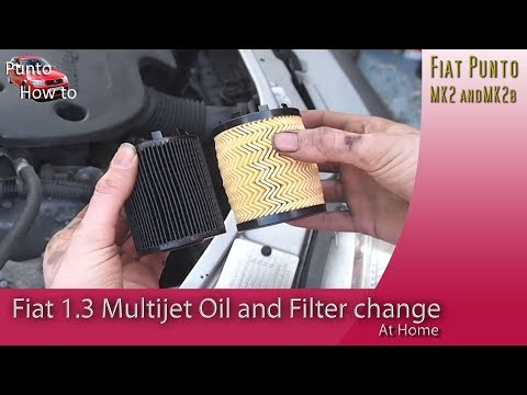 Fiat 1.3 Multijet Diesel Engine Oil Change