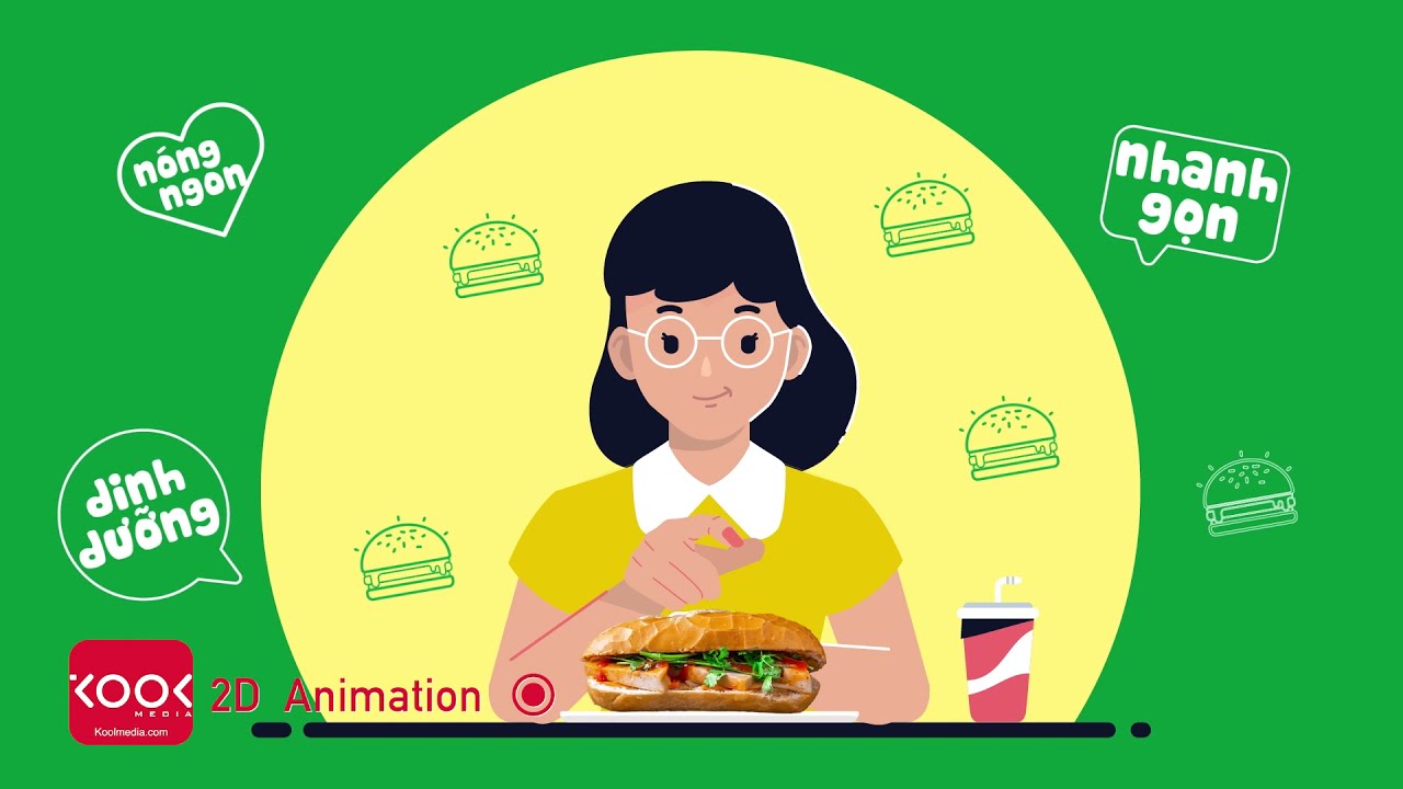 Báo giá Video Animation | Video Explainer | 2D Animation - Quy trình Oder bánh mì trên Ứng dụng Snack House