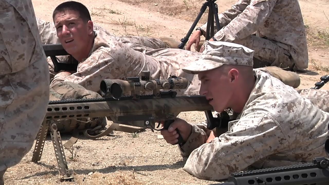 U.S. Recon Marines • Sniper Training • 50 Caliber Sniper Rifle