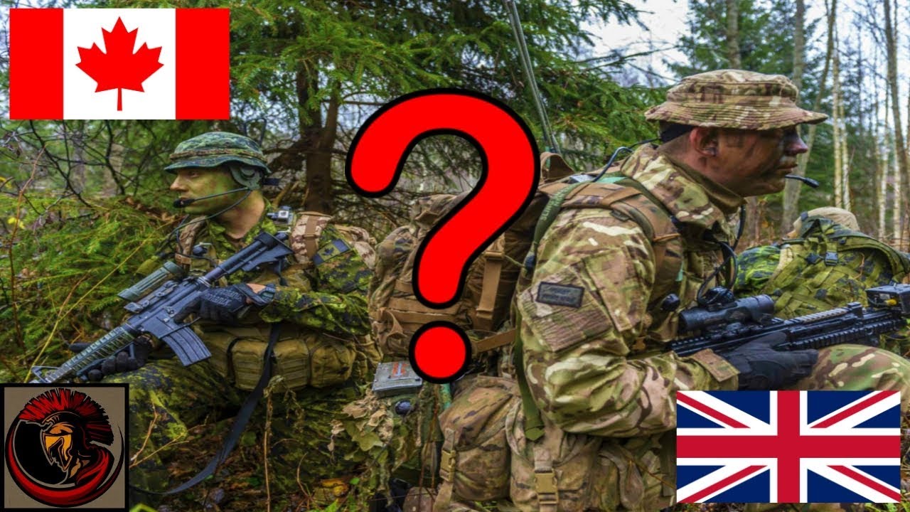 Differences between the British Army and the Canadian Army