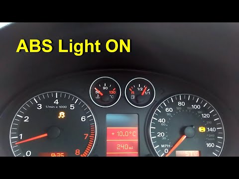 ABS Light ON - Diagnostic Test and Sensor Fix Audi A3 8PA (Part 1)