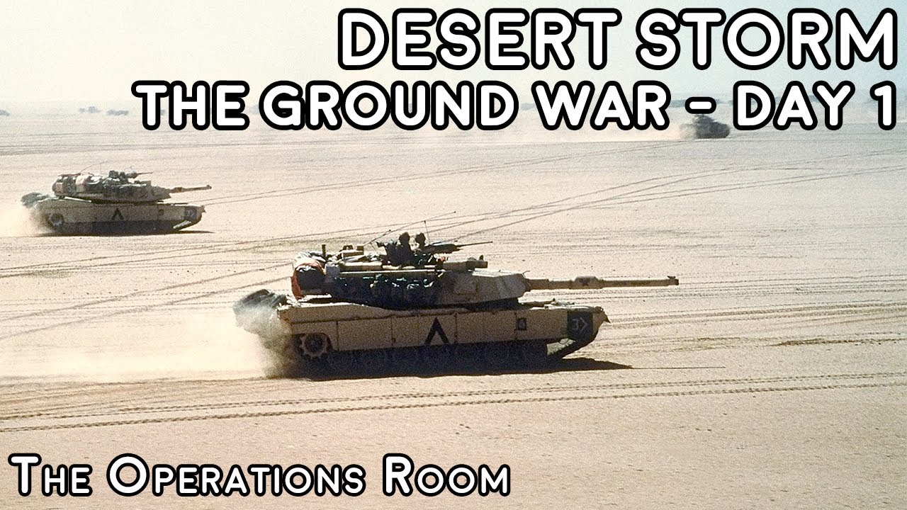 Desert Storm – The Ground War, Day 1 – Crush the Saddam Line – Animated