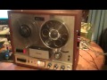 TEAC A-1500 Reel to Reel Tape Deck Serviced Re-Capped and Working. Nice  Unit. ZCUCKOO 