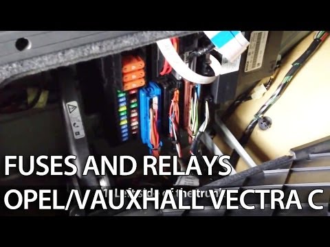 Where are fuses and relays in Opel Vectra C