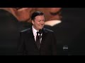 Ricky Gervais takes his Emmy back