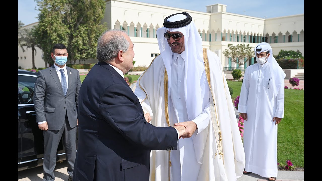 Հանրապետության նախագահ Արմեն Սարգսյանը հանդիպել է Կատարի Պետության էմիր, շեյխ Թամիմ Բին Համադ Ալ Թանիի հետ