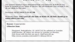 My second ever Roblox ban by LDTV22 on DeviantArt