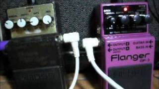 Boss BF-2B vs BF-3 Bass Flanger .wmv