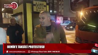 Demir' taksici protestosu