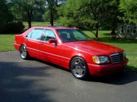 Mercedes w140 S500 SClass Red After II AMG monoblock style 19 chrome hammer