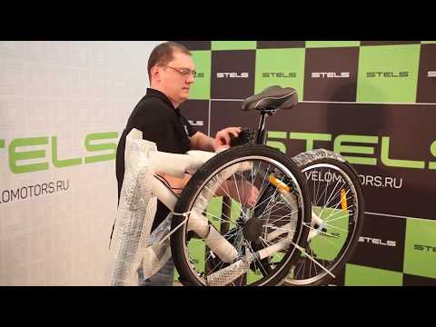 Видео инструкция по сборке и настройке велосипеда на примере 'Stels' Navigator 700 V