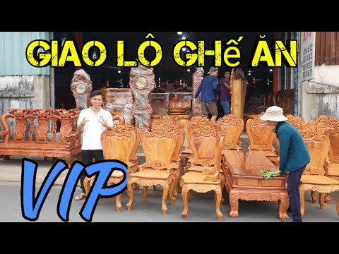 Giao Lô Ghế Ăn Luy Gõ Đỏ Vip Cho Anh Hải Vĩnh Long |Đồ Gỗ Trâm Anh