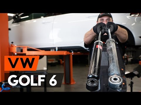 How to replace the rear shock absorber on VW GOLF 6 (5K1) (AUTODOC VIDEO TUTORIAL)
