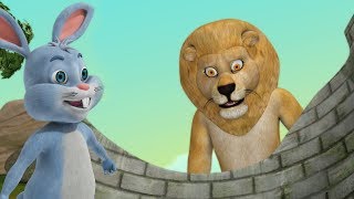 சிங்கமும் தந்திரமான முயலும் தமிழ் கதை | Tamil Stories for Kids | Infobells
