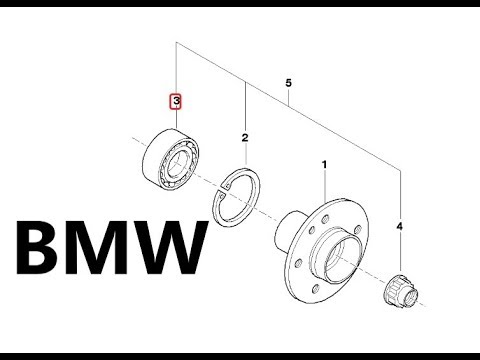 BMW e46 Wheel bearing REAR Задний подшипник колеса