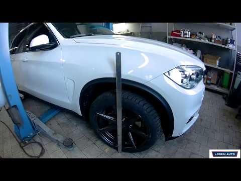 Занижение BMW X5. Замена пружин.