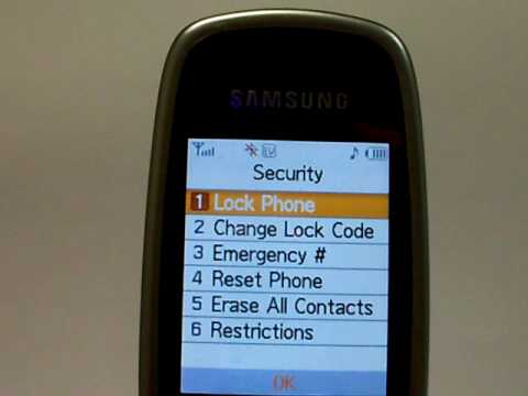 Samsung Hue 2 SCH-R600 Erase Cell Phone Info - Delete Data - Master Clear Hard Reset