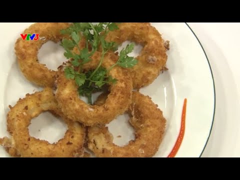 Ca sĩ Hải Yến làm món snack hành tây