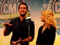 Luke Bryan and Kimberly Perry at the CMA Music Fest Press Conference