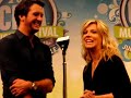 Luke Bryan and Kimberly Perry at the CMA Music Fest Press Conference