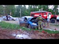 На перекрестке горел автомобиль