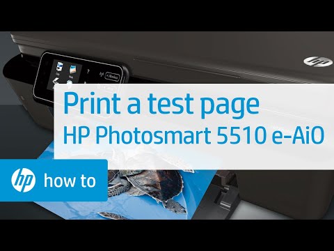 Printing a Test Page - HP Photosmart 5510 e-All-in-One Printer (B111a) Duration: 1:58. Total Views: 9,477