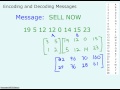 Encoding and Decoding w Matrices