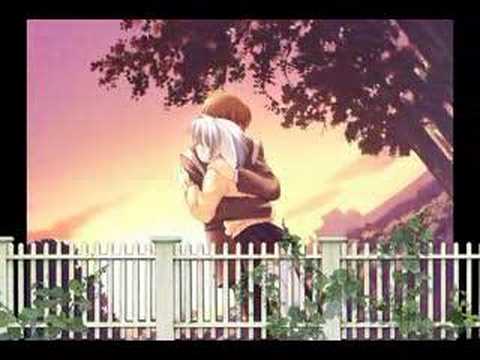 anime couples in rain. hot anime couple kiss WITH