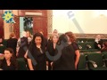 بالفيديو :بوسي تتلقى العزاء في نور الشريف بعزاء والدة أسامه الشيخ 